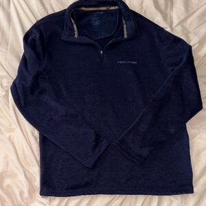 Realtree Men's Dark Blue Zip-Up Sweater